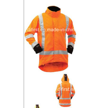 High Visibility Jacke mit Wasserdichtigkeit